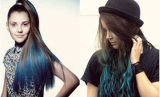 ombre hair color blue 1