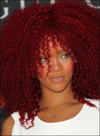 crimson red hair color photo - 7