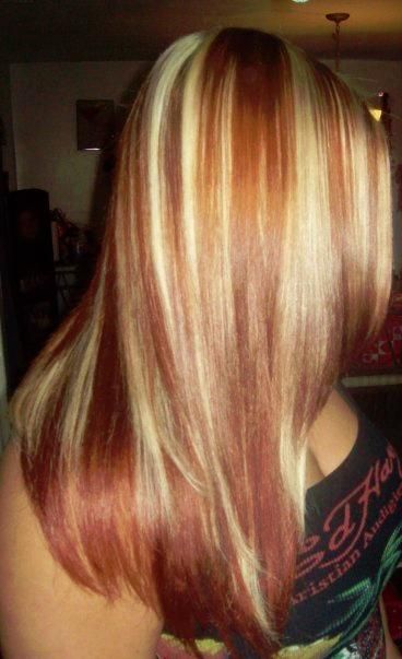 dark red blonde hair color photo - 10