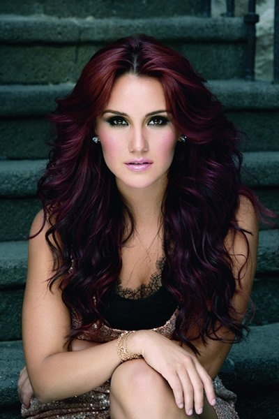 dark red violet hair color photo - 6