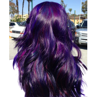 dark red violet hair color photo - 9