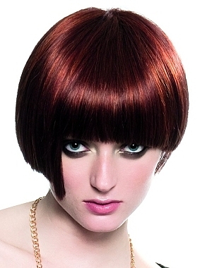 deep mahogany red hair color photo - 9