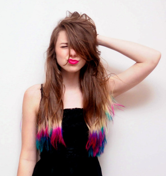 fun hair colors for brunettes photo - 5