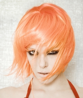 peach hair color photo - 1