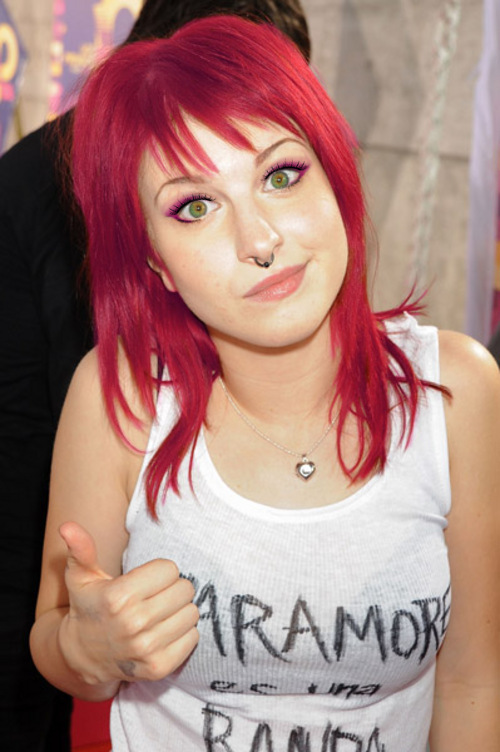 pink red hair color photo - 5