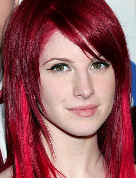 pinkish red hair color photo - 4