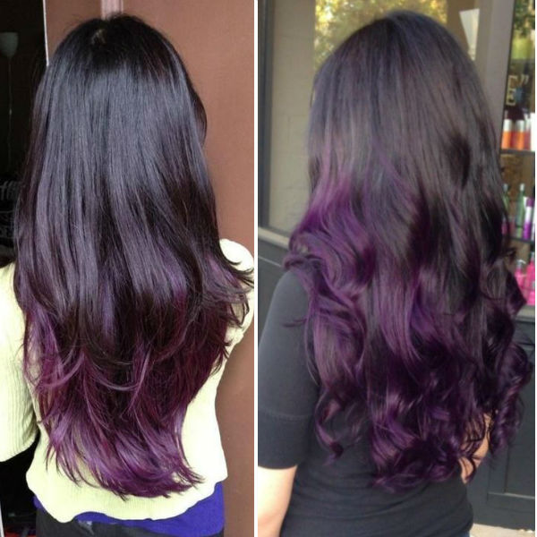 purple and black hair color photo - 3