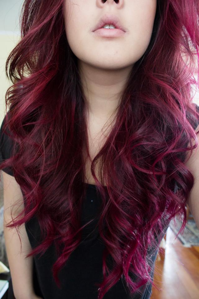 purplish burgundy hair color photo - 5