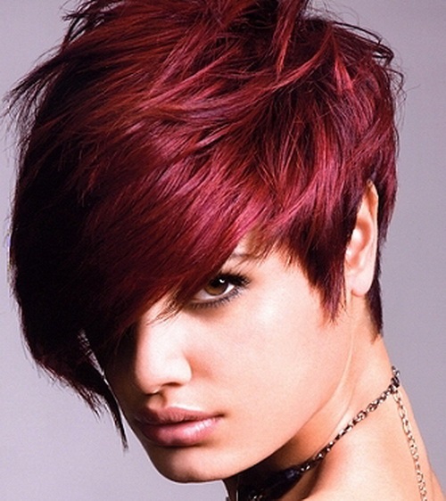rihanna red hair color photo - 4
