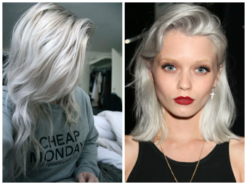 silver blonde hair color photo - 1