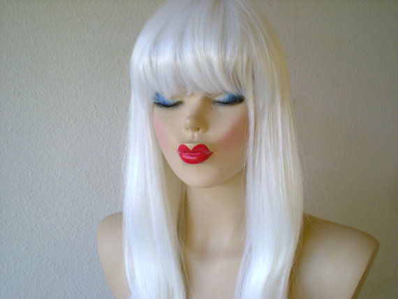 silver white hair color photo - 1