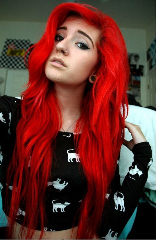 temporary red hair color photo - 7