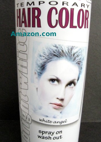 white temporary hair color photo - 3