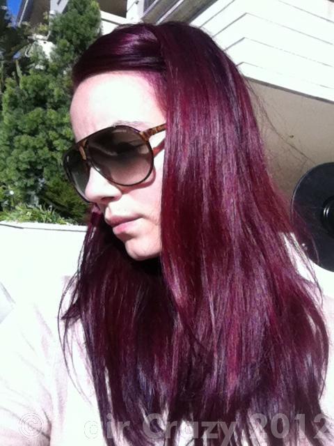 wine burgundy hair color photo - 5