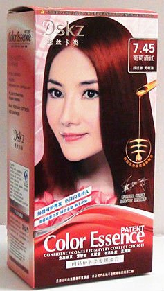 wine red hair color photo - 4