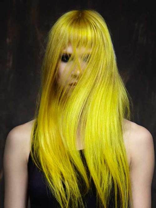 yellow hair color photo - 4